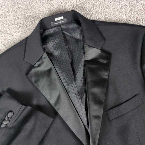 Pronto Uomo Other - Pronto Uomo Platinum Blazer 44 Short Mens Black Wool Blend Modern Fit Stretch